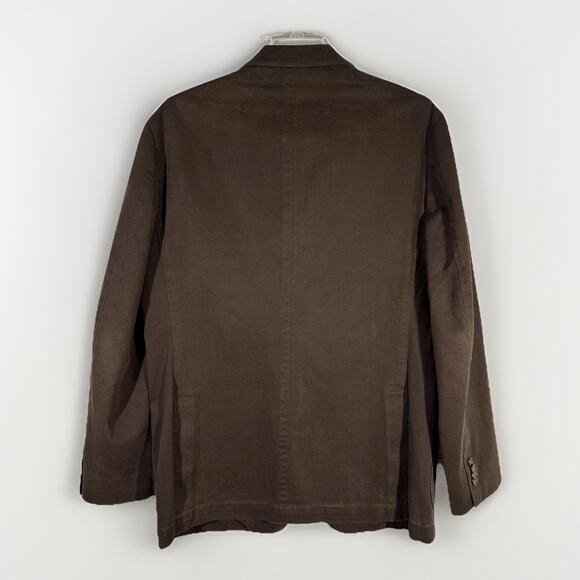 Kroon Blazer Mens 40R Brown Corduroy Matthews Wash 2 Button Sport Coat Jacket - Picture 4 of 10